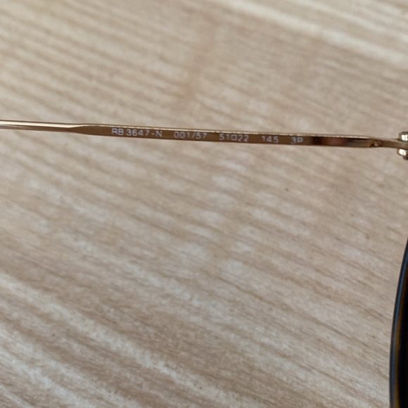 Ray Ban Polarized Round Double Bridge Sunglasses - Picture 3 of 7